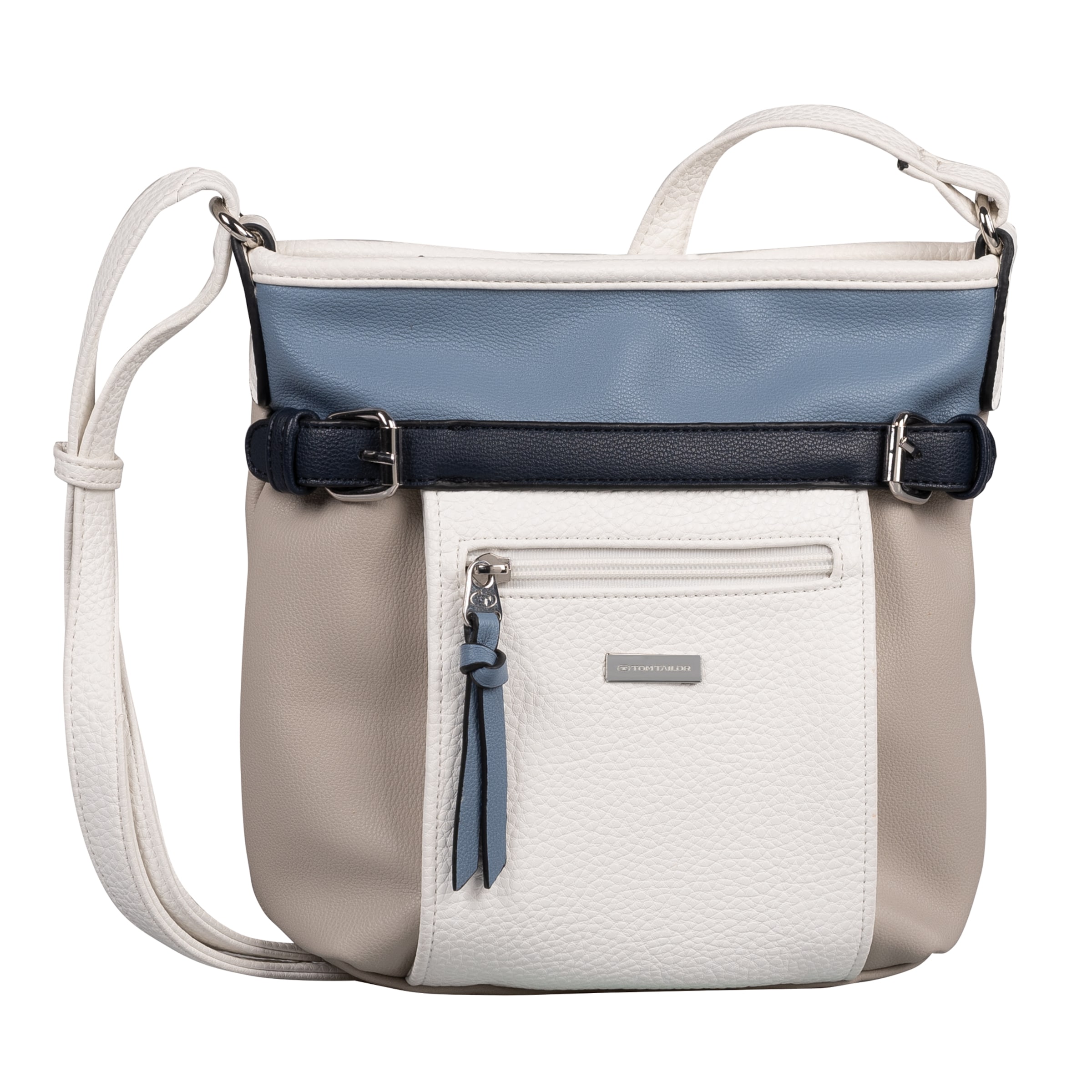 TOM TAILOR Crossbody bag in Beige: front