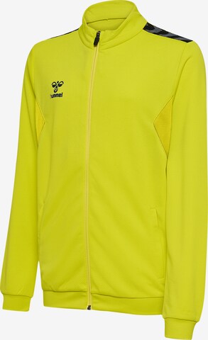 Hummel Athletic Zip-Up Hoodie in Yellow