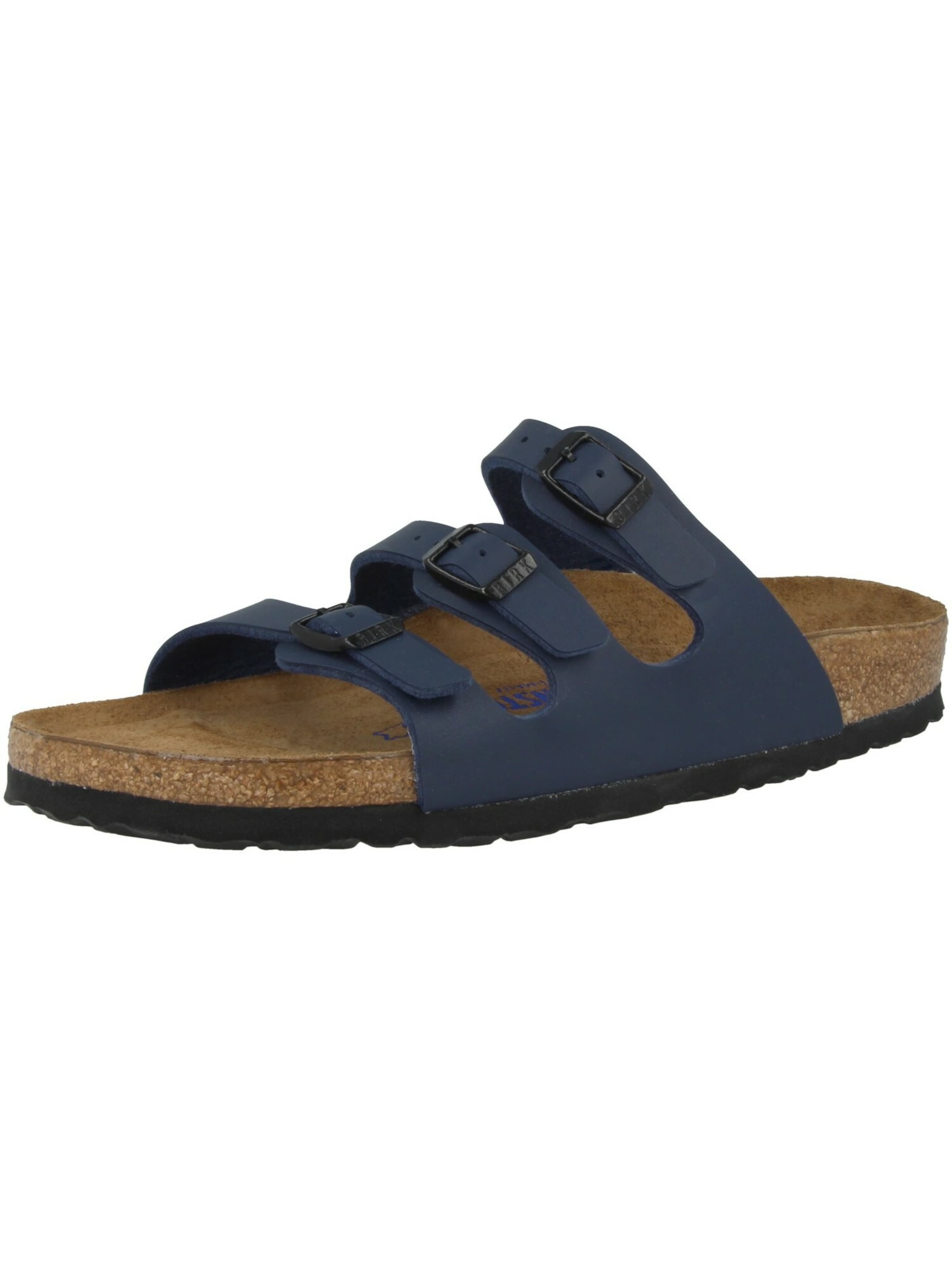 Saboți 'Florida' de la BIRKENSTOCK pe albastru: față