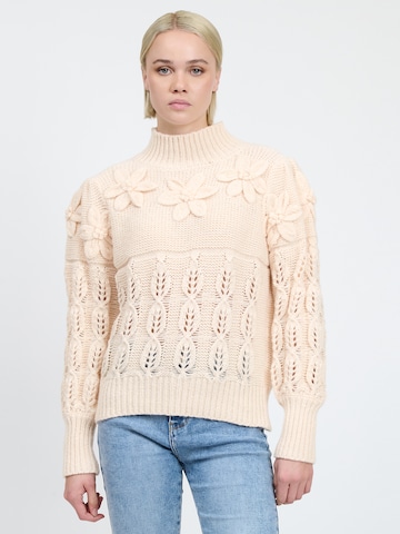 Influencer - Jersey en beige: frente