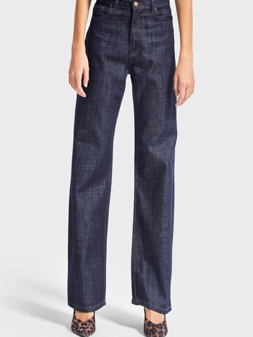 IT'S BASIC Regular Jeans 'Straight Mid Rise Jeans' in Blue