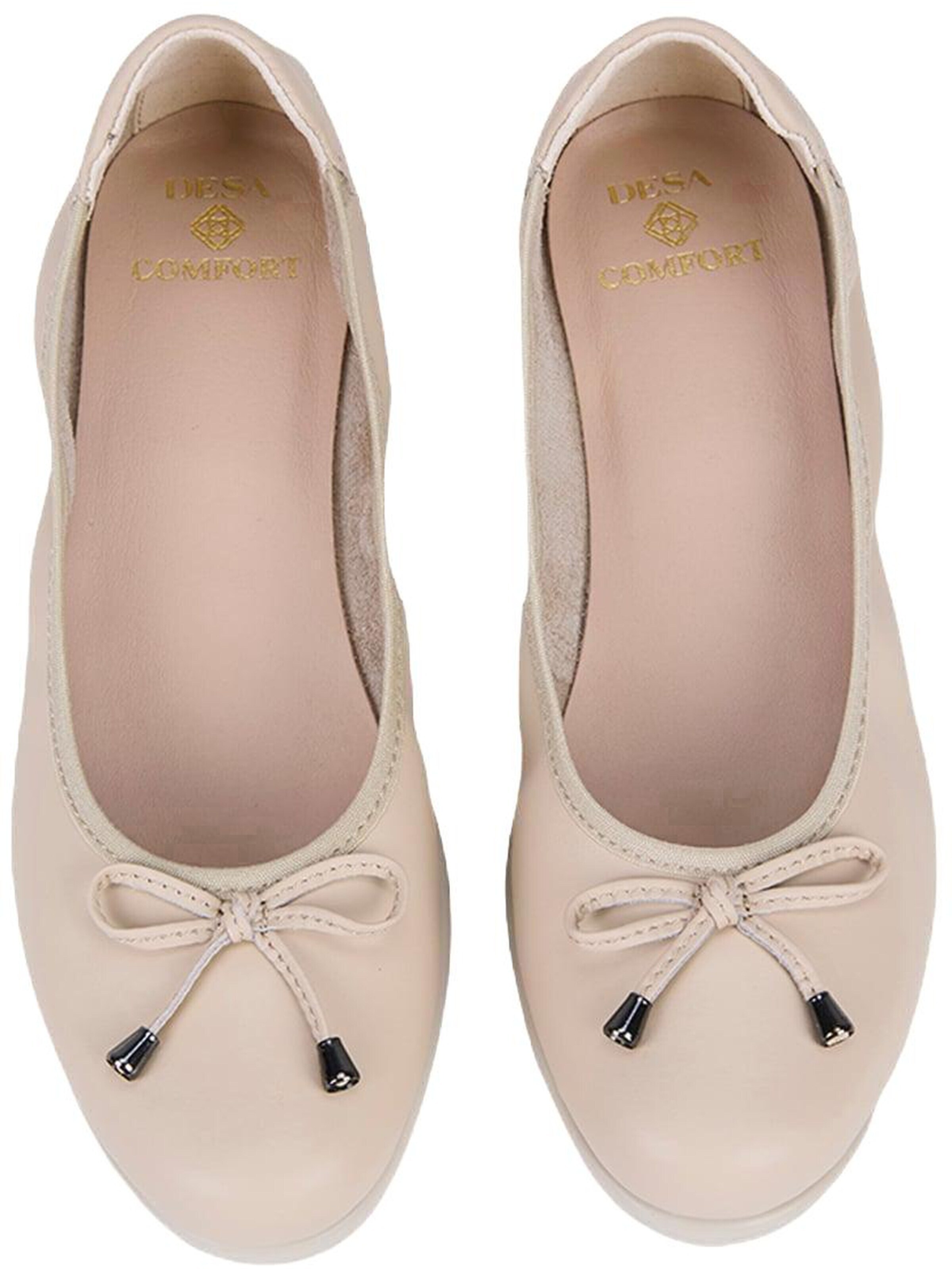 Desa Ballerina 'Keil-Ballerinas' in Beige