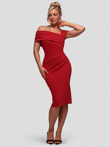 GODDIVA Jurk in Rood: voorkant