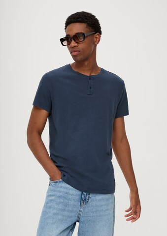 QS Shirt in Blauw: voorkant