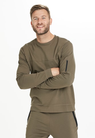 Virtus Sweatshirt 'Leislon' in Groen: voorkant