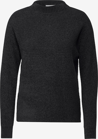 CECIL Pullover 'Chenille' in Schwarz: Vorderseite