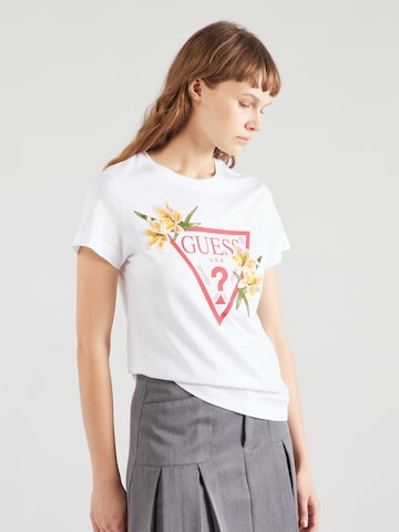 GUESS Shirt 'ZOEY' in Wit: voorkant