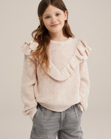 WE Fashion Sweater in Beige