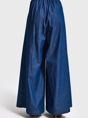 IT'S BASIC Wide leg Jeans 'WIDE MID RISE JEANS' in Blauw