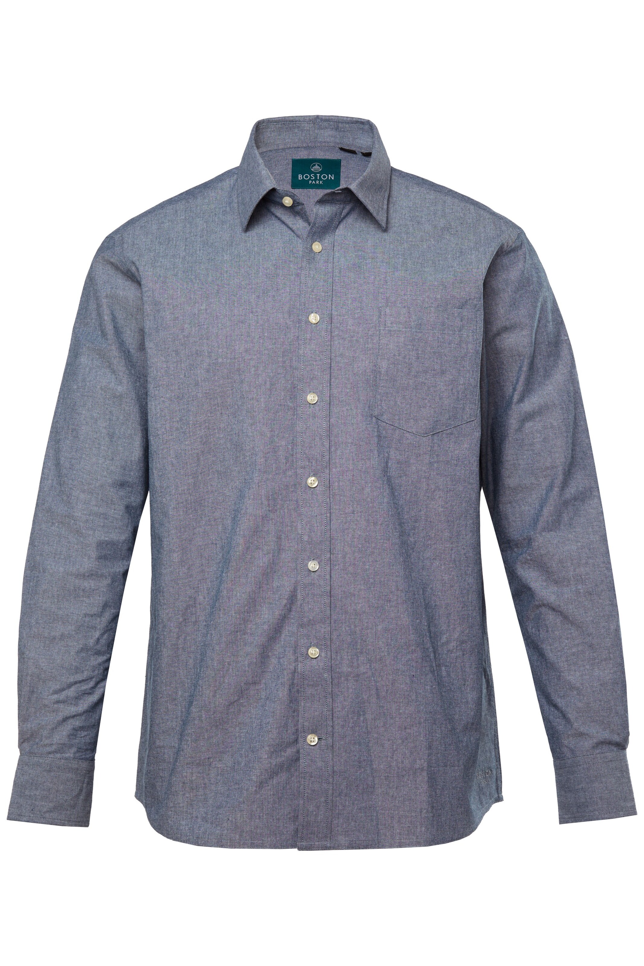 Boston Park Regular fit Button Up Shirt in Blue: front