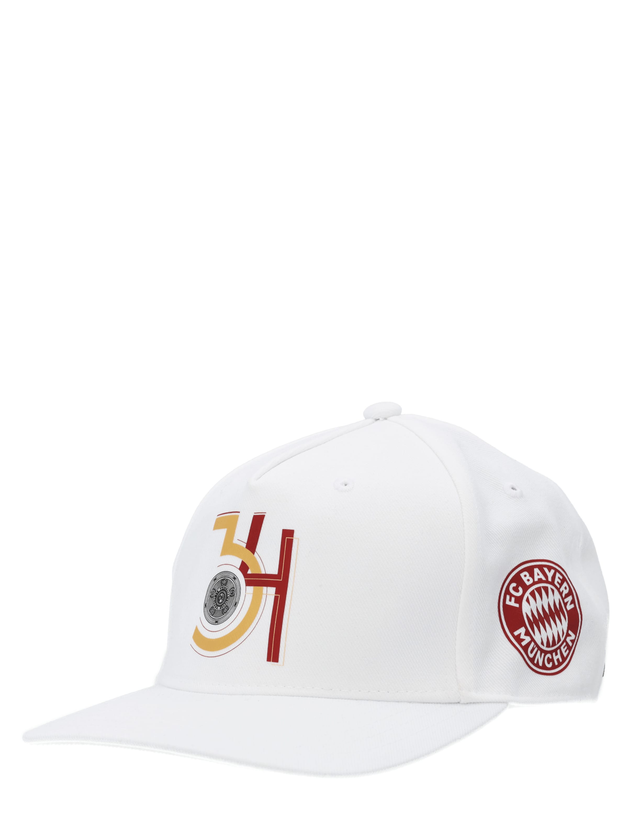 FC BAYERN MÜNCHEN - Gorra deportiva 'Deutsche Meisterschaft' en blanco: frente