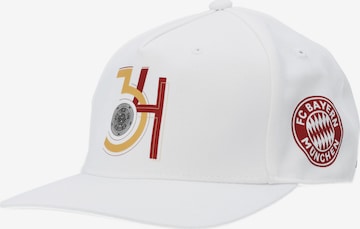 Casquette de sport 'Deutsche Meisterschaft' FC BAYERN MÜNCHEN en blanc : devant