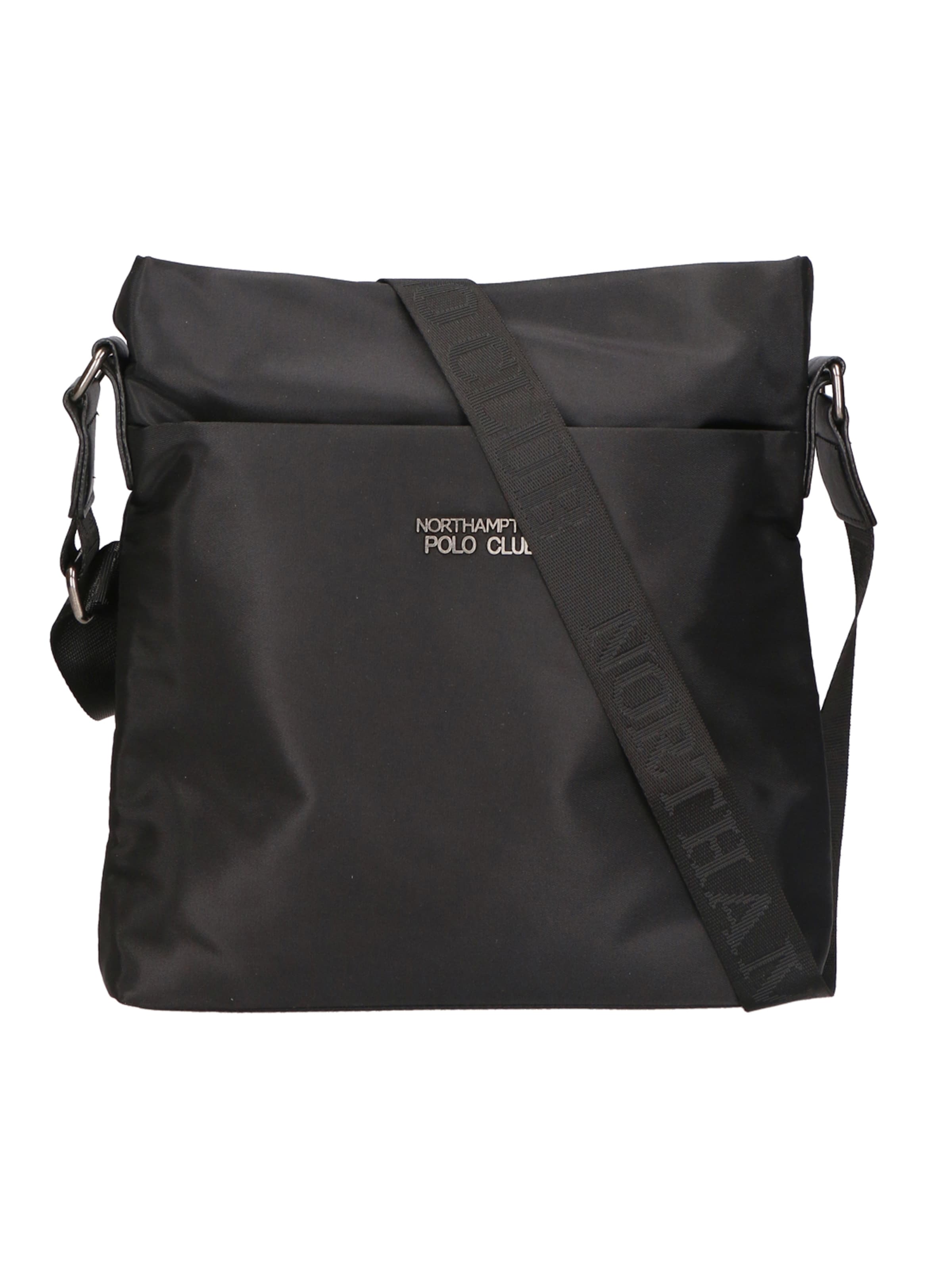 Borsa a tracolla di Northampton Polo Club in nero: frontale