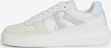 Calvin Klein Jeans Sneakers in White: front