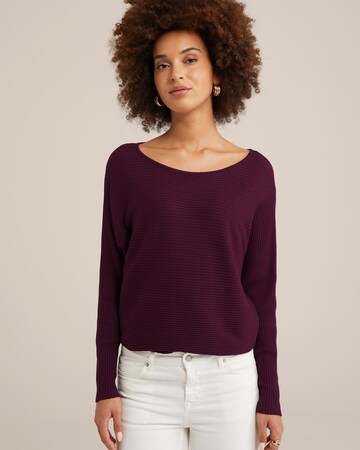 WE Fashion Sweater in Purple: front