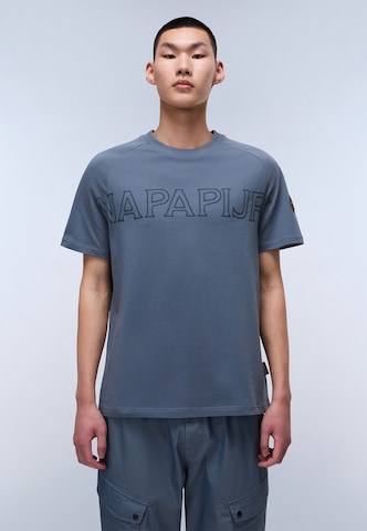 NAPAPIJRI T-shirt i blå: framsida