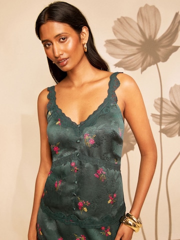 love & roses - Top en azul: frente