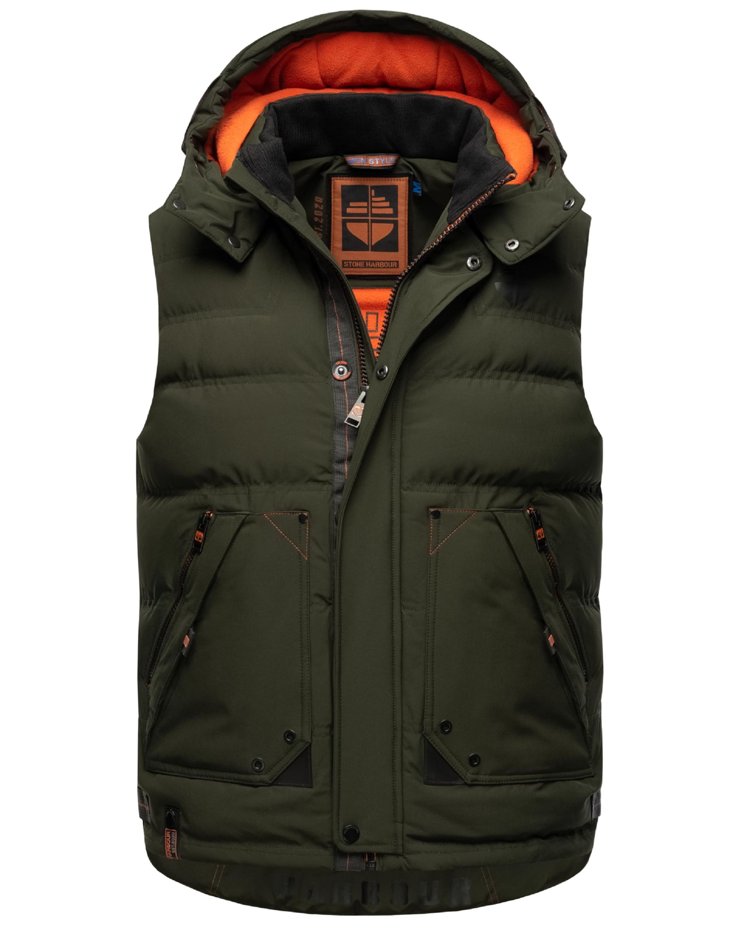 Gilet 'Egoor' di STONE HARBOUR in verde: frontale