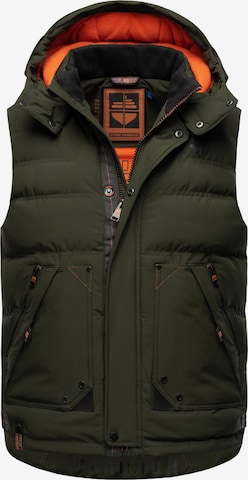 STONE HARBOUR Vest 'Egoor' in Green: front