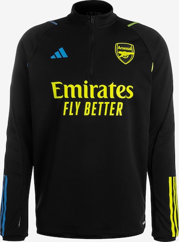 ADIDAS PERFORMANCE Athletic Sweatshirt 'FC Arsenal Tiro 23' in Black: front