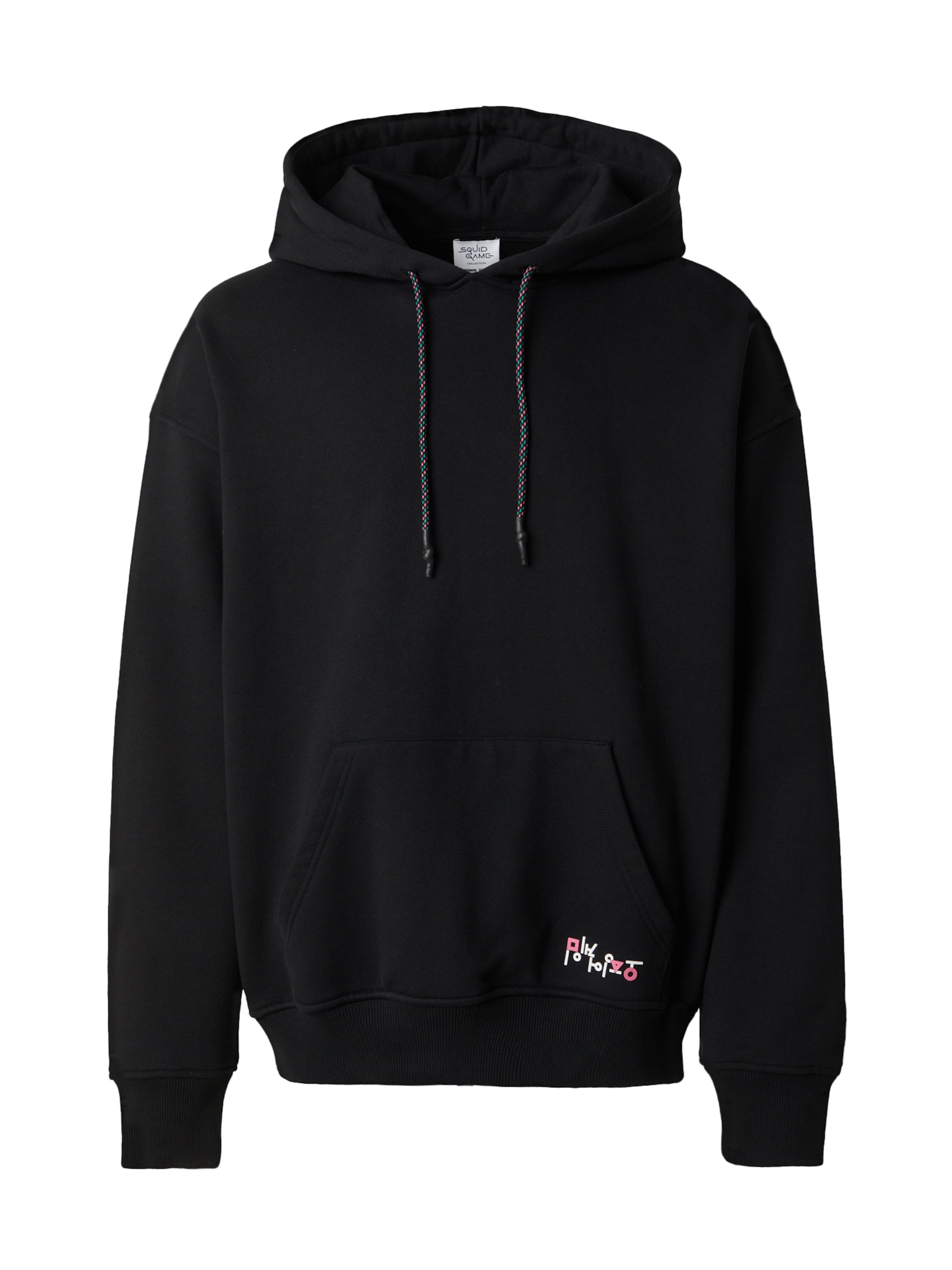 SQUID GAME COLLECTION Mikina – černá: přední strana