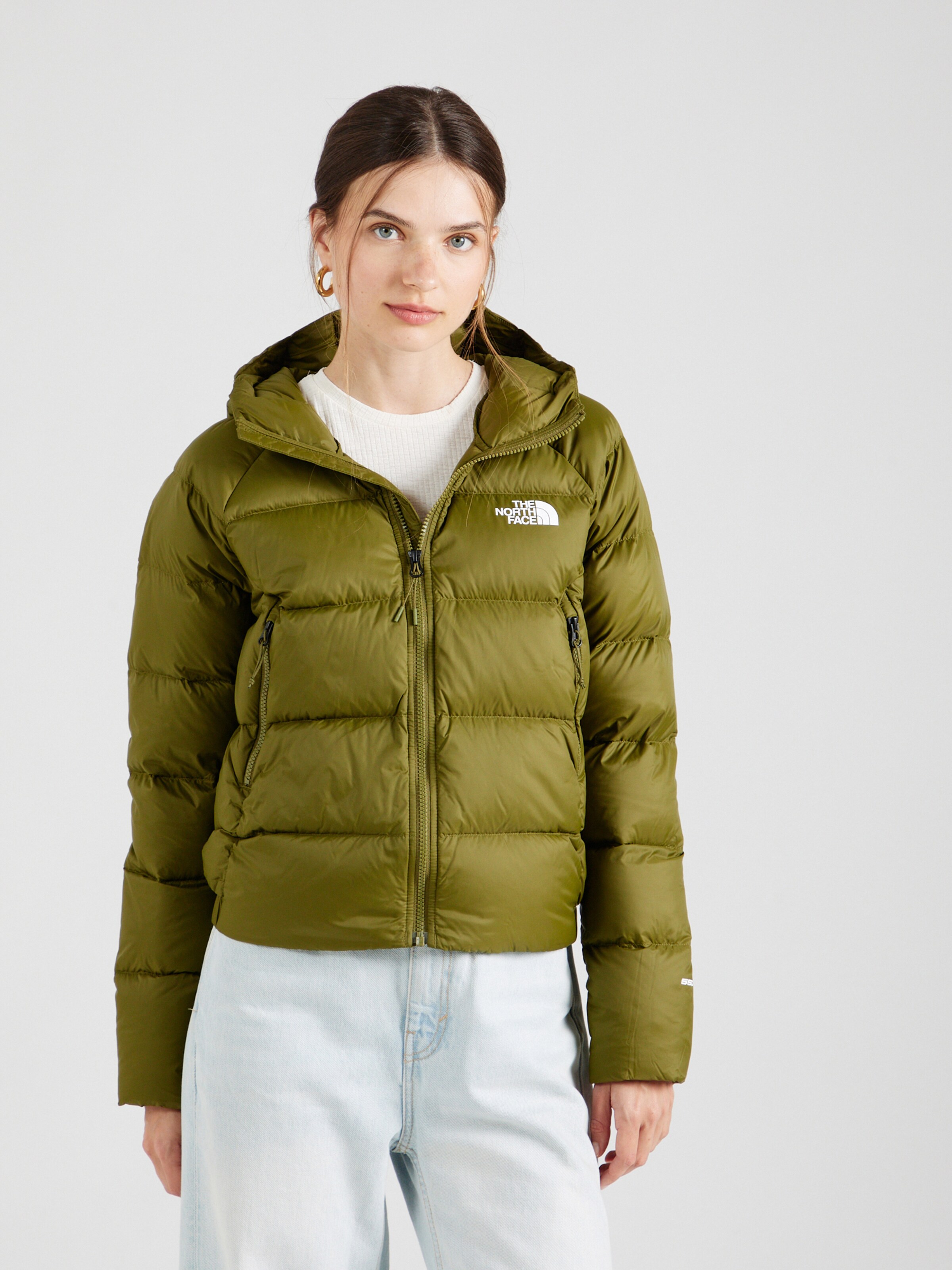 Army green north face jacket deals