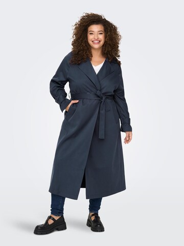 ONLY Carmakoma Between-Seasons Coat 'HYACHINT' in Blue: front