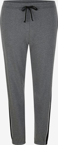 Men Plus Tapered Broek in Grijs: voorkant