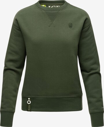 Sweat-shirt 'Zuckerschnecke' NAVAHOO en vert : devant