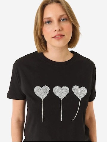 T-shirt Bianco Lucci en noir