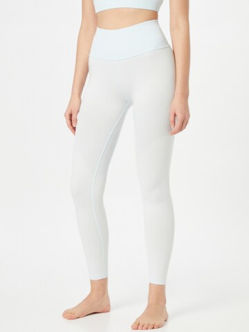 PUMA Skinny Workout Pants in Blue: front