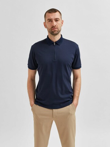 SELECTED HOMME - Camiseta 'Fave' en azul: frente