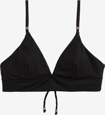 WE Fashion Triangen Bikiniöverdel i svart: framsida