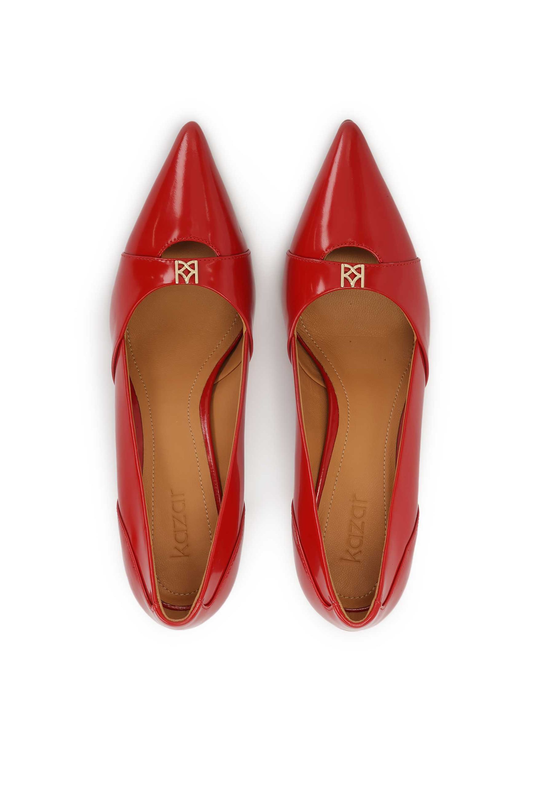 Kazar - Zapatos con plataforma en rojo