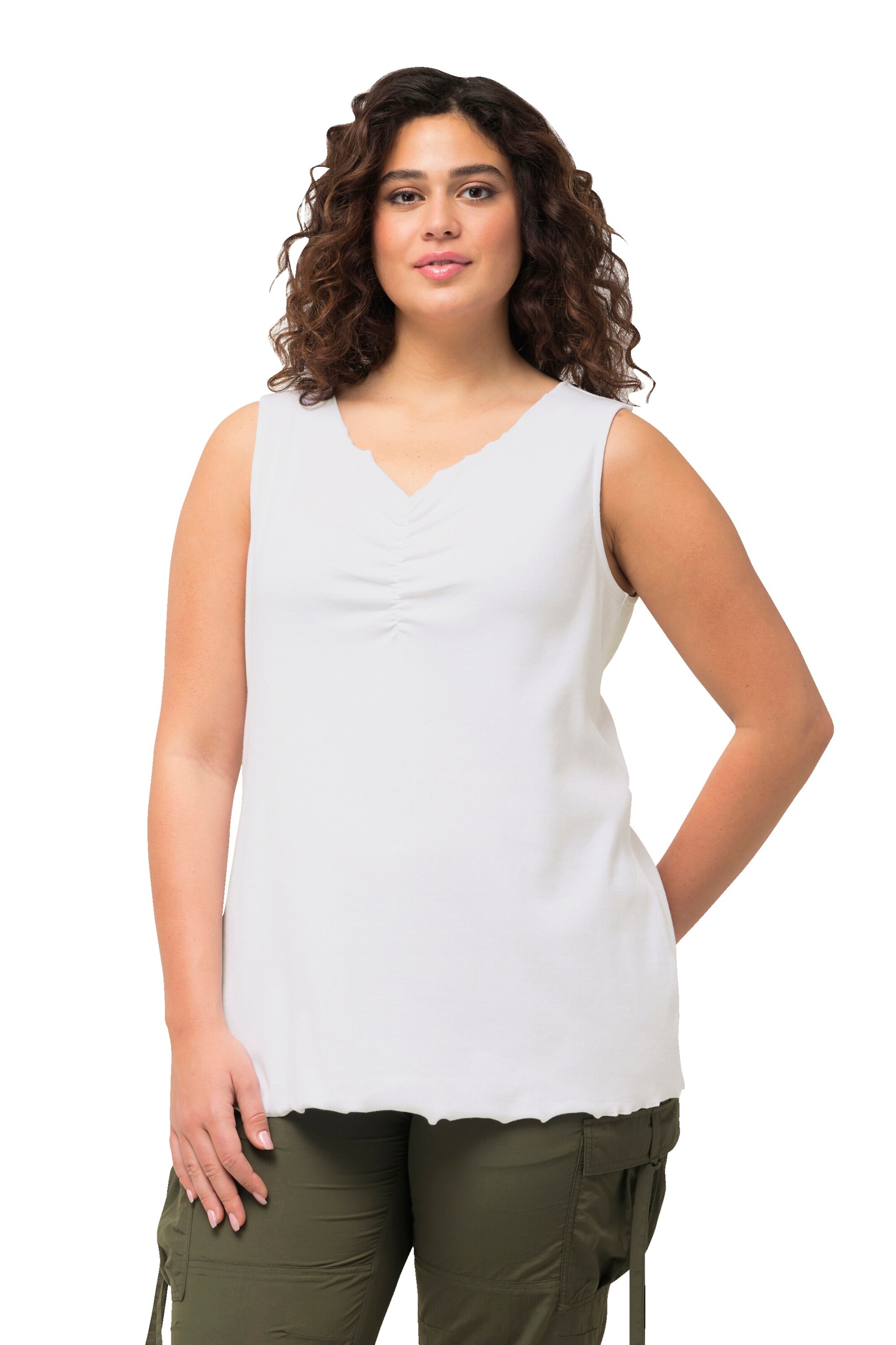 Ulla Popken Top in White: front