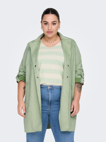 ONLY Carmakoma Between-seasons coat 'Joline' in Green: front