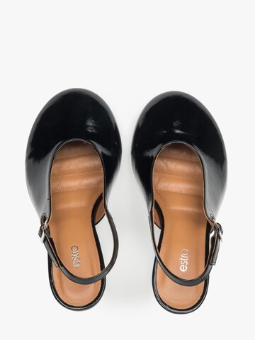 Escarpins à bride arrière '09-0850' Estro en noir