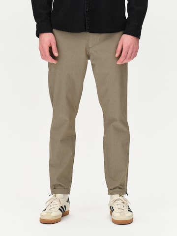 Tapered Pantaloni chino 'Pisa K3280 Dale' di GABBA in verde: frontale