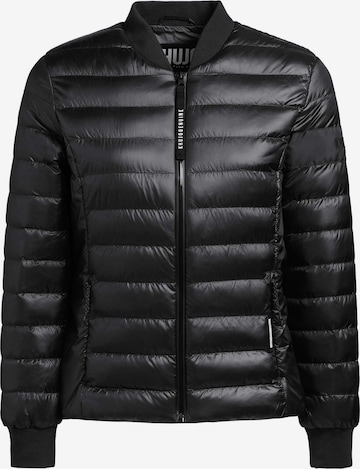 khujo Between-Season Jacket ' MAUDE SHINY ' in Black: front