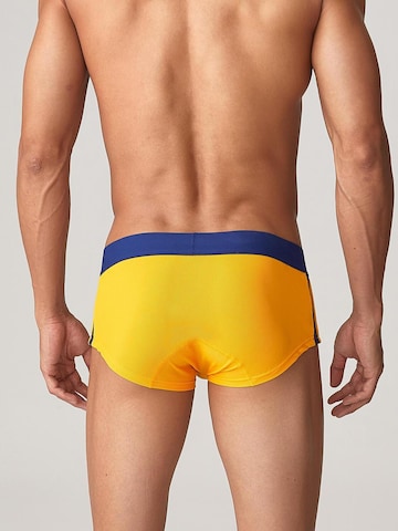 SEOBEAN Boxer shorts 'Side Line' in Yellow