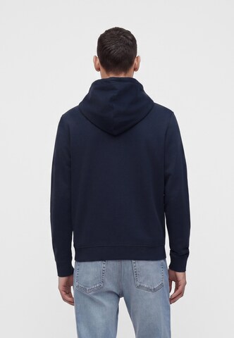 Calvin Klein Jeans - Casaco em moletão em azul: atrás