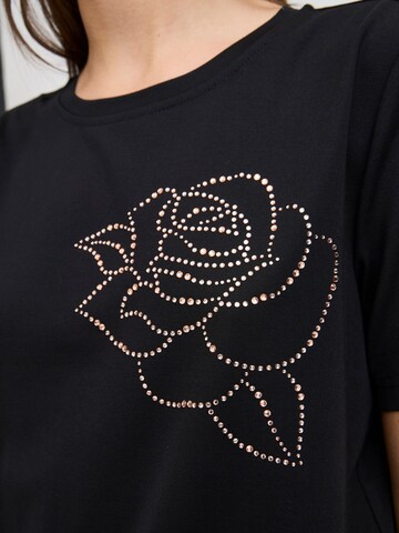 T-shirt 'LOVELY' b.young en noir