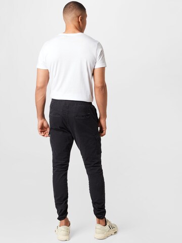 INDICODE JEANS Tapered Cargo Pants 'Lakeland' in Black