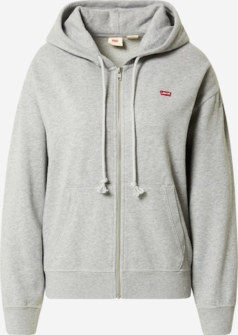 LEVI'S ® Zip-Up Hoodie 'Standard Zip Hoodie' in Grey: front