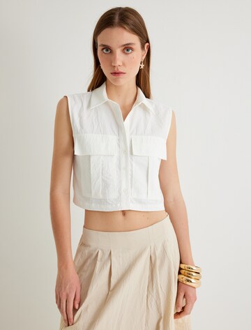 Koton Blouse in Wit: voorkant