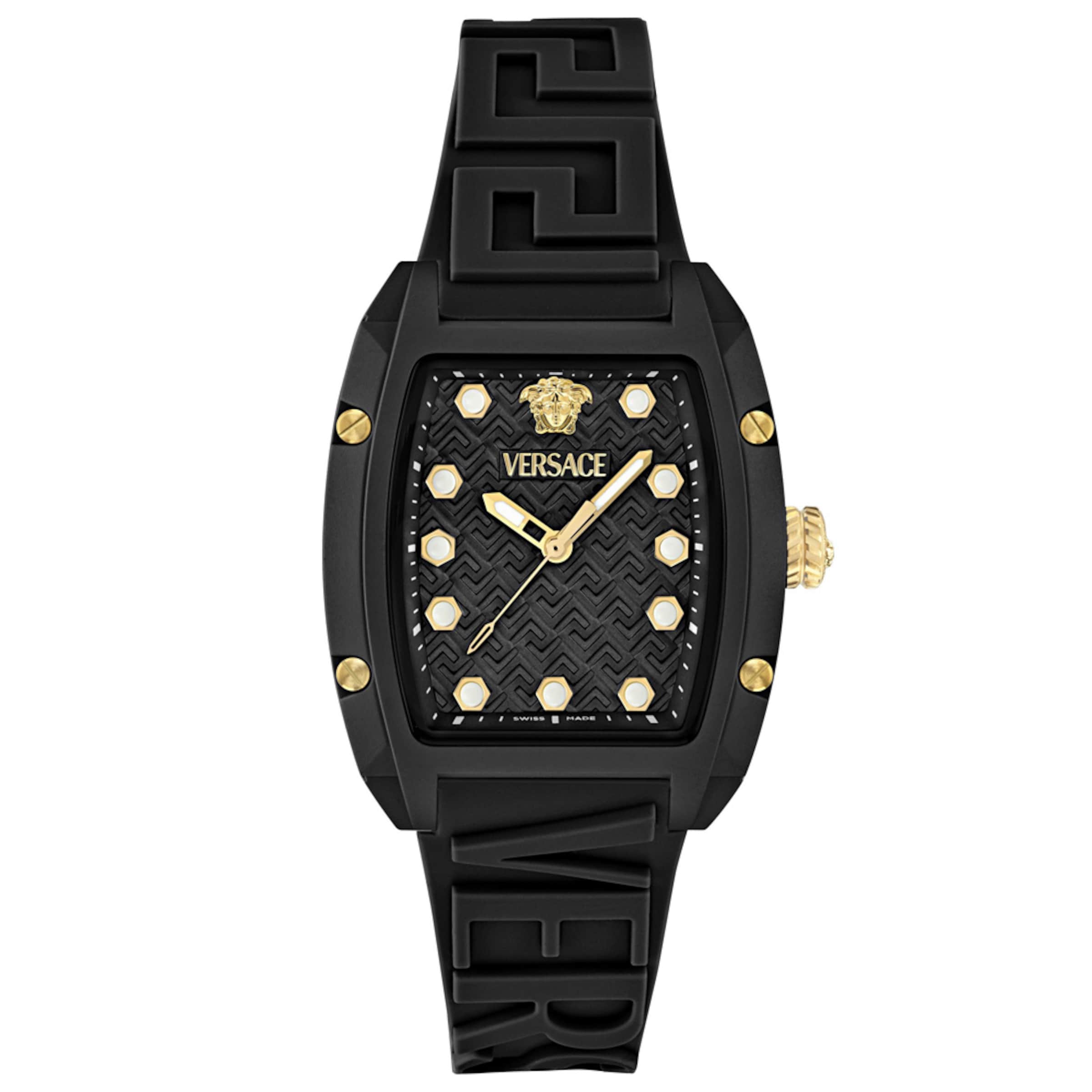 VERSACE Analog watch 'Dominus' in Black: front