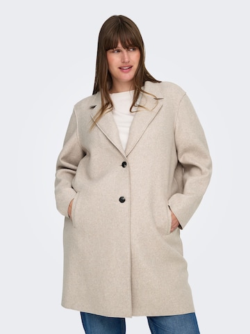 ONLY Carmakoma Between-seasons coat 'CARCarrie' in Beige: front
