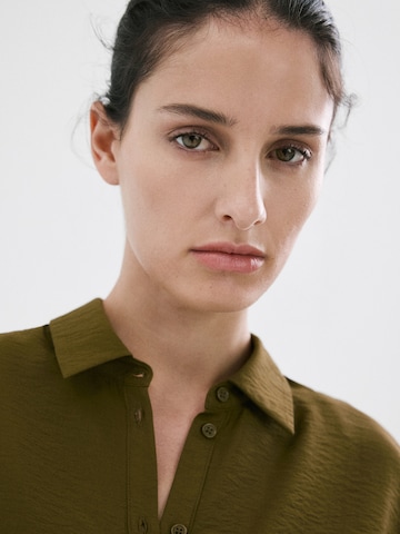 MANGO Bluzka 'NUDO' w kolorze zielony