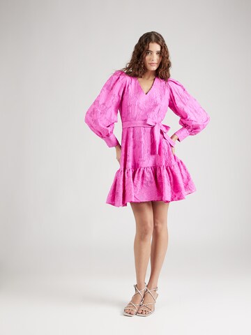 Robe 'SLFCALLI-SADIE' SELECTED FEMME en rose : devant