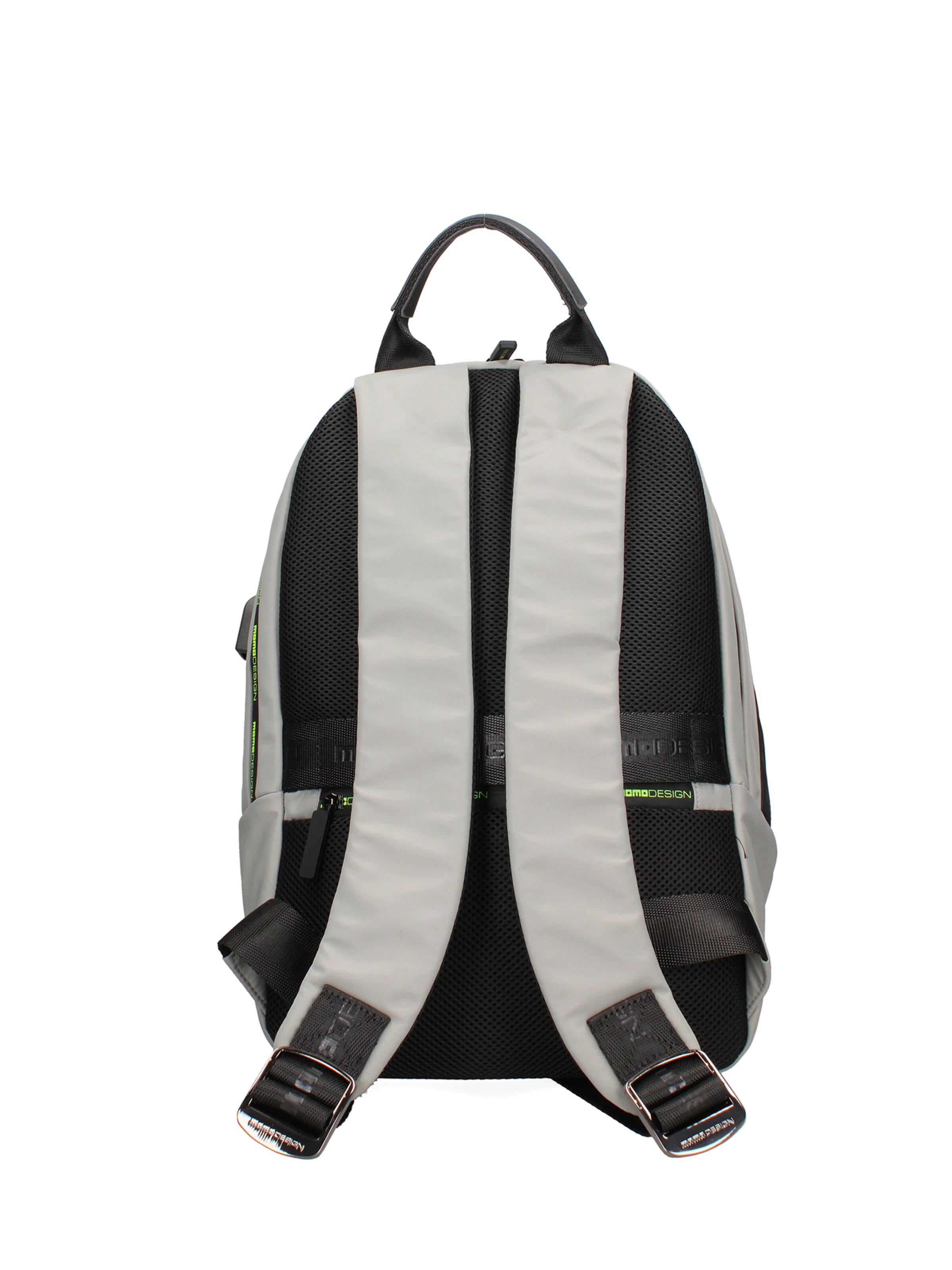 Zaino 'Zaino Momo Design Chiusura Zip Tasche Manico Nylon 29x36x16 cm' di Momo Design in grigio